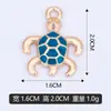 Pingente Individual DIY Misturável Pingente de Tartaruga com Gotejamento de Óleo Pingente de Pulseira Pingente de Colar Acessórios Materiais Fabricante Transfronteiriço Vendas Diretas