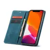 Adecuado para iPhone 11 Pro funda de teléfono móvil retro esmerilada soporte de tarjeta abatible con succión magnética funda de cuero para Apple 11