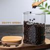 Frasco de Vidrio Cuadrado para Almacenamiento con Cuchara para Venta al por Mayor por Fabricante, Frasco Sellado para Granos de Café, Frasco Sellado para Almacenamiento de Condimentos de Cocina