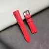Correa de Cuero Lisa con Aguja de Piel de Vaca Suave Impermeable Multicolor Accesorios para Pulsera de Reloj Hebilla de Pin Tienda de Fábrica de Correas de Reloj