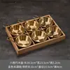 Bandeja de Bambu Criativa de Aço Inoxidável com Nove Compartimentos Divididos para Uso Comercial em Restaurantes de Hot Pot e Churrasco, Conjunto para Montagem de Pratos e Acompanhamentos