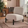 Sillón Individual Crema Estilo Diseñador Sala de Estar Estilo Wabi-Sabi Perezoso Casual Simple Apartamento Pequeño Nórdico Silla Individual