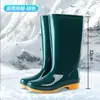 Botas de Lluvia para Mujer, Impermeables de Media Caña, Botas de Lluvia Antideslizantes de Caña Alta, Botas de Lluvia Calientes para Adultos de Caña Corta con Forro de Algodón para Cocina