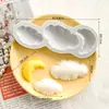 Moldes de silicona para hornear pastel de cumpleaños con forma de corazón grande y pequeño, botones de valla, moldes 3D de fondant de chocolate