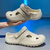 Nuevas Sandalias de Exterior para Hombre 2026, Pantuflas Antideslizantes de Punta Cerrada, Doble Propósito para Deportes, Playa, Actividades Acuáticas y Conducir, Zapatos de Playa al por Mayor
