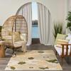 Alfombra de Terciopelo de Cristal Floral Estilo Nórdico para Sala de Estar, Alfombra Resistente a Manchas y de Fácil Cuidado, Alfombra Decorativa Resistente al Desgaste para Terraza para Entrega
