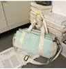 Bolsa Cruzada de Fitness de Moda, Bolsa de Equipaje Multifuncional con Compartimento Independiente para Zapatos, Bolso Cruzado de Hombro Único para Salidas