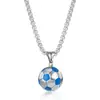 Colgante de acero de titanio con el número 7 de Ronaldo, collar para niño, estilo hip hop, regalo de recuerdo para su novio.