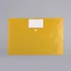 Em Estoque Atacado Saco Plástico Transparente A4 para Documentos com Fivela Armazenamento de Escritório Saco Impermeável para Documentos Conjunto de Oito Peças Em Estoque Atacado