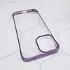 Adecuado para Apple 16Promax Funda para Teléfono Móvil Transparente Sin Marco Galvanizado Ultra Delgada Iphone15 Disipación de Calor 14 Funda Protectora
