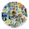 50 Piezas/Pinturas Famosas de Van Gogh Pegatinas Culturales y Creativas para Funda de Teléfono Móvil, Agenda, Laptop, Decoración DIY al por Mayor