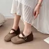 Zapatos Mary Jane Tejidos Huecos de Moda para Mujer, Nuevo Modelo Primavera 2026, Correa Única, Transpirables, Versátiles, Ligeros, Planos de Tacón Bajo
