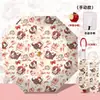 Sombrilla Automática Lolita, Linda Sombrilla de Protección Solar UV, Plástico Negro, Doble Uso para Sol y Lluvia, Sombrilla Plegable
