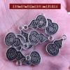 Colgante pequeño de calabaza Fu Lu de plata tibetana con orificio para colgar, riqueza de la noche a la mañana, nube auspiciosa NAFU, pulsera DIY, accesorios de joyería al por mayor