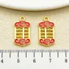Ábaco de Oro Antiguo para Atraer Riqueza, Colgante de Aleación Auspicioso y Deseoso Cuerda de Mano DIY Accesorios para Joyería Venta al por Mayor