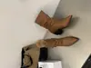 Botines de tacón grueso con punta, nuevo estilo otoño e invierno 2026, botines cortos elegantes para mujer con hebilla de cinturón tejido