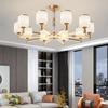 Lustre Nórdico Lâmpada de Sala de Estar Moderno Minimalista Lâmpada de Sala de Jantar Quarto Criativo Atmosférico Lâmpada de Estudo Braço Luminoso Lâmpada de Quarto Principal