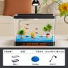 Acuario Pequeño de Escritorio para Decoración del Hogar, Tanque Especial para Sala de Estar, Nuevo Paisajismo Ecológico 2025 Tablero de Fondo Completo para Personas Perezosas