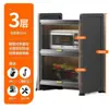 Estante de Almacenamiento para Cocina, Gabinete de Almacenamiento de Ollas de Múltiples Niveles de Pie, Gabinete Multifuncional para Horno de Microondas, Gabinete de Almacenamiento para Espacios Estrechos
