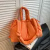 Bolso Cubo Simple de Color Sólido de Nicho para Mujer, Bolso Cruzado de Algodón Ligero Multiusos Casual para Exteriores y Viajes Diarios, Ligero para Viajes Diarios