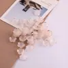 Accesorios de cuentas para manualidades de pétalos de flor de cerezo de 19 mm con borde dorado, estampados en caliente, para pasadores de pelo vintage y adornos para el cabello, materiales de flores pequeñas, estilo pequeño y fragante, al por mayor