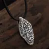 Prata Esterlina S925 Retro Antigo Mantra de Seis Caracteres Vajra Colar de Prata Tailandesa Pingente de Prata Elegante Simples para Homens e Mulheres Joias