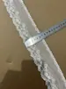 60 Estilos Populares de Adorno de Encaje Elástico en Stock, Negro, Blanco Natural, Blanqueado, Ancho 4-10cm