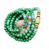 Pulsera de Cuentas Redondas de Jade Verde Jade Dragón Verde Seco Pulsera de 108 Pulsera de Jade Pulsera de Cuentas Redondas Pulsera de Jade