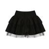 ¡Atuendo Dulce y Picante! Uniforme JK Camisa de Cintura Manga Corta Abullonada Top para Mujer Traje de Falda Abullonada de Cintura Alta Media Longitud Verano
