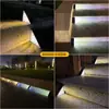 Nueva Luz Triangular para Escalones Exteriores Transfronteriza, Luz de Atmósfera de Alto Brillo para Jardín y Patio, Luz Solar Pequeña para Escalones a Prueba de Lluvia