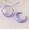 Pendientes Geométricos de Aro C de Pintura para Hornear Simple Pendientes Pendientes Color Caramelo Colorido Pendientes Exagerados Joyería de Acrílico para la Oreja para Mujer