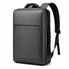 Mochila de negocios para hombre, simple y elegante, adecuada para ir al trabajo, con gran capacidad y múltiples compartimentos para guardar un portátil, ideal para viajes de negocios y de placer.; personalizable