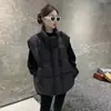 Chaleco de Algodón con Relleno para Otoño e Invierno Tallas Grandes para Mujer, Nuevo Diseño de Doble Cremallera, Chaqueta Chaleco Exterior Holgada