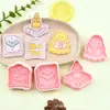 Serie de la Librería de Magia Fantasma Moldes para Galletas de Libro Mágico Moldes de Prensa de Dibujos Animados Galleta DIY Horneado de Simulación