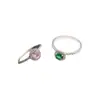 Anillo Ovalado Huevo de Paloma Rosa Diamante Súper Brillante, Lujoso, Dulce, De Aspecto Caro, Diseño de Nicho, Moderno, Anillo de Lujo Ligero y Versátil