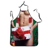El Delantal Navideño Más Popular de Amazon Bikini Sexy Encaje Hombre Musculoso Dibujos Animados Pareja Fiesta Cubre-Todo