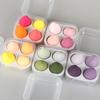 Esponja de Maquillaje Forma de Gota de Agua Calabaza Corte Diagonal Lavado Facial Esponja de Algodón Beauty Blender Esponja de Maquillaje Base Cosmética Líquida Set