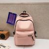 Mochila Escolar para Mujer Estilo Coreano Color Sólido Fresca Estudiante de Bachillerato Superior Universitario Mochila Estilo Campus Estilo Mori Mochila Simple Mochila para Mujer