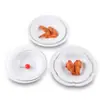 Louça de Hotel Prato de Jantar de Melamina Branca Imitação de Porcelana Prato para Pratos Frios Prato Assimétrico Doméstico Prato de Formato Especial para Restaurante de Arroz