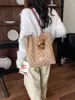 Bolso Tote de Ante con Lunares Estilo Coreano Perezoso para Mujer Retro Otoño/Invierno Versátil Gran Capacidad Ligero para el Trabajo Bolso de un Solo Hombro