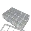 Caja de Almacenamiento de Joyas Bandeja con Rejilla Bandeja Divisoria de Rejilla Acrílica Transparente Caja de Exhibición de Cuentas para Joyería Divisor