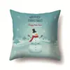 Direto da fábrica série de Natal poliéster travesseiro Papai Noel multi-plataforma capa de travesseiro de rena de Natal
