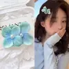 Pinza para el pelo de hortensia con flores de perlas artificiales, un accesorio para el pelo fresco y dulce para mujer, pasador estilo vintage, pinza lateral