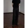 Pantalones de Lino de Pierna Ancha Estilo Old Money Cleanfit, Caída y Sensación de Alta Gama, Pantalones Casuales de Verano Finos de Pierna Recta para Hombre