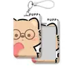 Porta-Cartões Casal Gato e Cachorro Porta-Cartão Bancário Design Deslizante Cartão de Refeição Cartão de Ônibus Cartão Escolar Fofo Cartão de Acesso