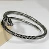 Pulsera de pareja del zodiaco con forma de serpiente con apertura plateada Futai, versión coreana, venta al por mayor, pulsera de hueso de serpiente, accesorios de pulsera