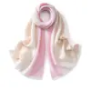 Bufanda de Punto de Cachemira con Bloques de Color Estilo Coreano Otoño/Invierno Tamaño Grande para Mujer Cálida Protección contra el Frío Moda Simple Versátil