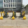 Mini-Escavadeira 1,2 Toneladas Escavadeira para Escavação Doméstica, Verdejamento de Pomares Agrícolas, Exportada para Europa, América e África, Escavadeira de Esteira