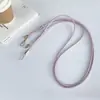 Cor Sólida Multitom Couro de Luxo Fivela de Metal Alça Transversal Ajustável Alça de Pescoço Adequado para Bolsas de Celular Cordão Feminino