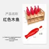 Caja de Madera para Guardar Instrumentos Musicales Orff Percusión Enseñanza Musical Sonajero para Niños Anillo de Tambor Tablero de Anillo Doble Enseñanza en Jardín de Infancia